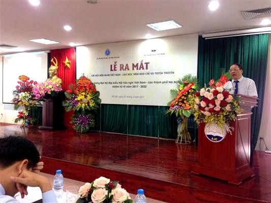 Ra mắt Chi hội Hữu nghị Việt Nam – Lào Học viện Báo chí và Tuyên truyền - ảnh 2